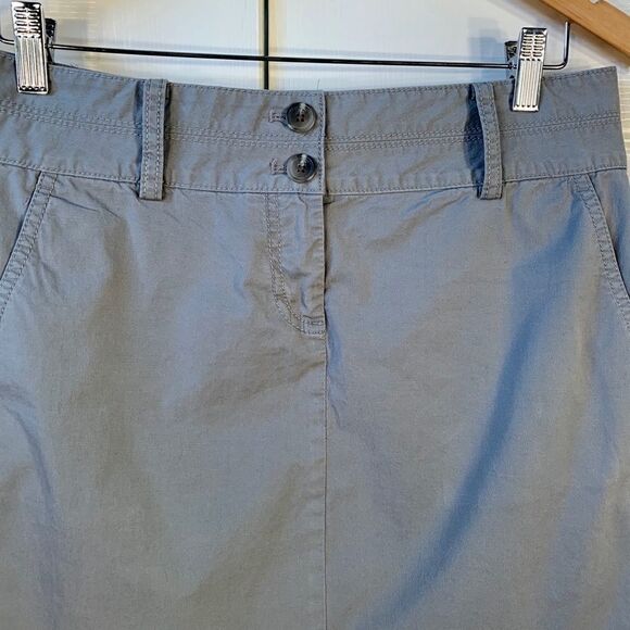 LIGHT GRAY ANN TAYLOR LOFT SIZE 2 MINI SKIRT - Picture 2 of 5